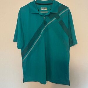 Teal Short-Sleeve Polo Shirt